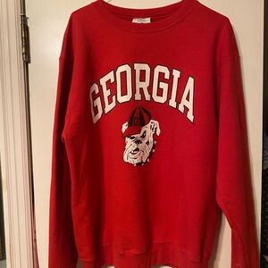 Champion Red Georgia Bulldog Sweatshirt